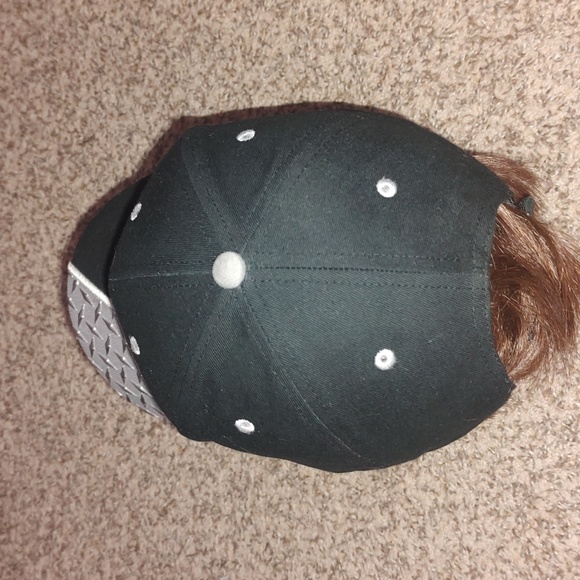 Croix Valley Auto Collision Trucker Strapback Hat  Black Silver - Picture 4 of 9